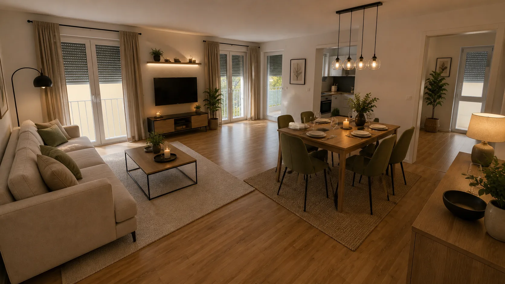 Bright four-room apartment in Remseck-Pattonville